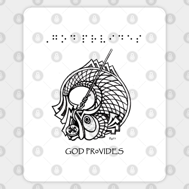 Braille Fish Witness Sticker by The Witness